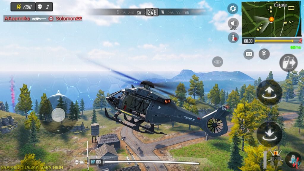helicopter flying in cod mobile