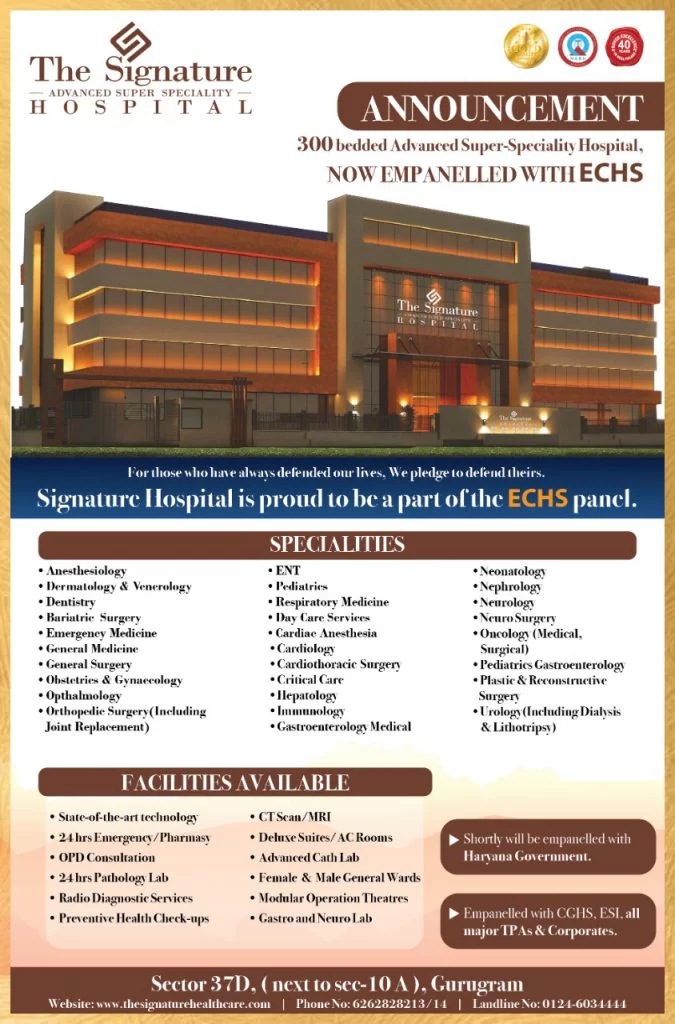 The Signature Hospital At Sector 37d Gurugram My Area Page