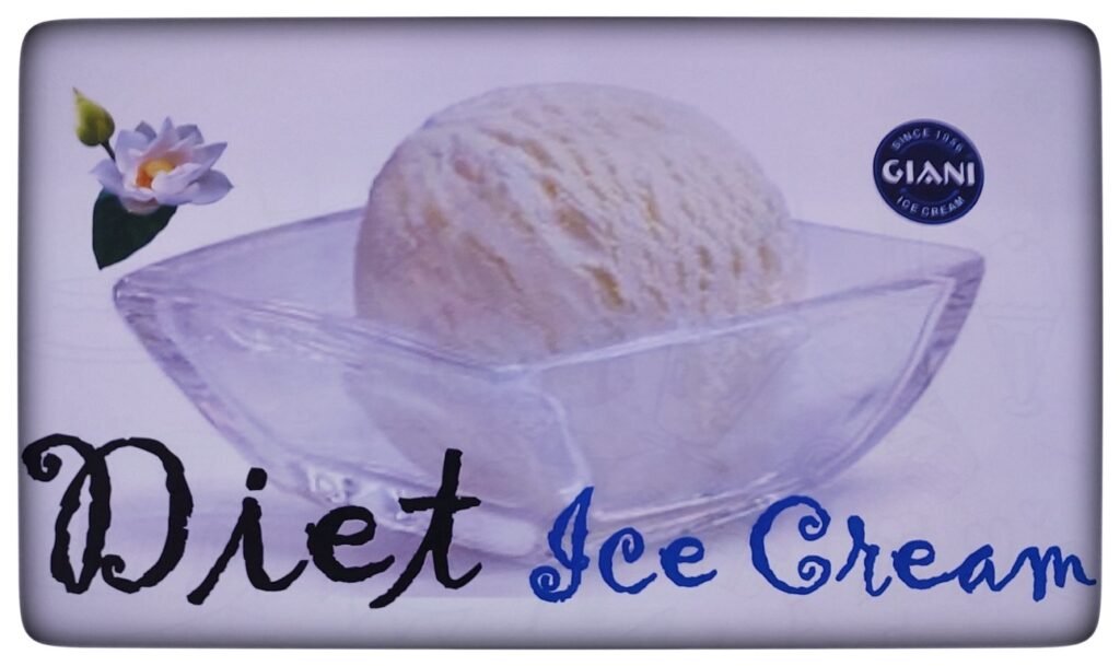 Diet options at Giani Ice Cream Sapphire Ninety